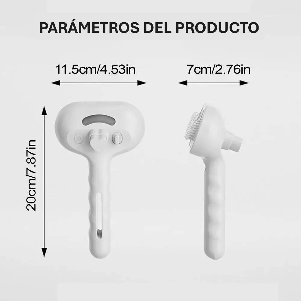 CEPILLO DE VAPOR PARA EL PELO DE MASCOTA