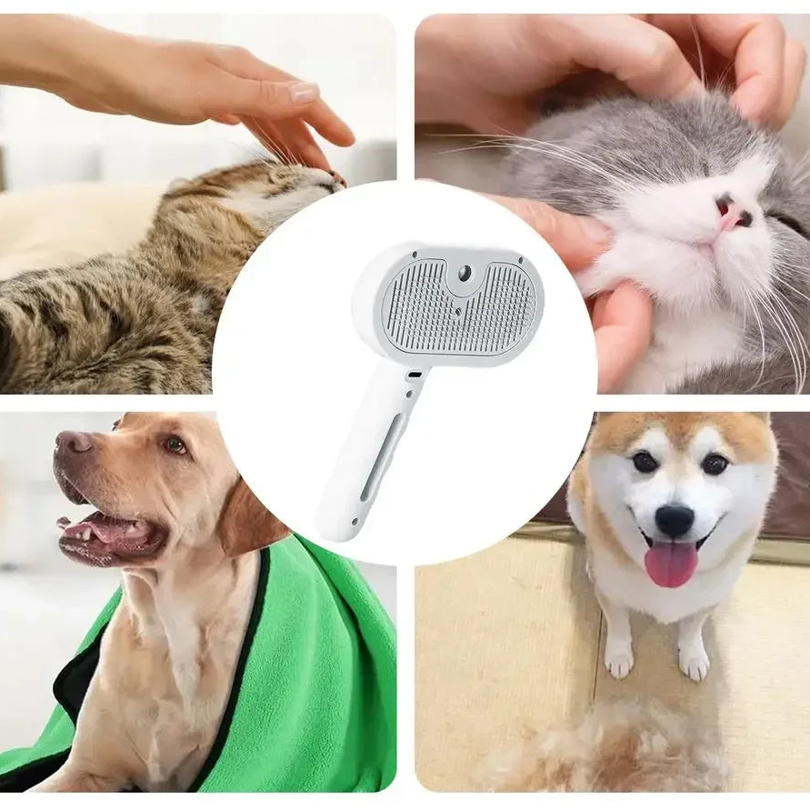 CEPILLO DE VAPOR PARA EL PELO DE MASCOTA